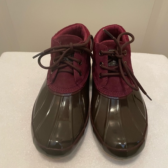 G.H. Bass Leather Wool Rubber Waterproof Duck Bootie - Women’s Size 7 - Picture 2 of 9